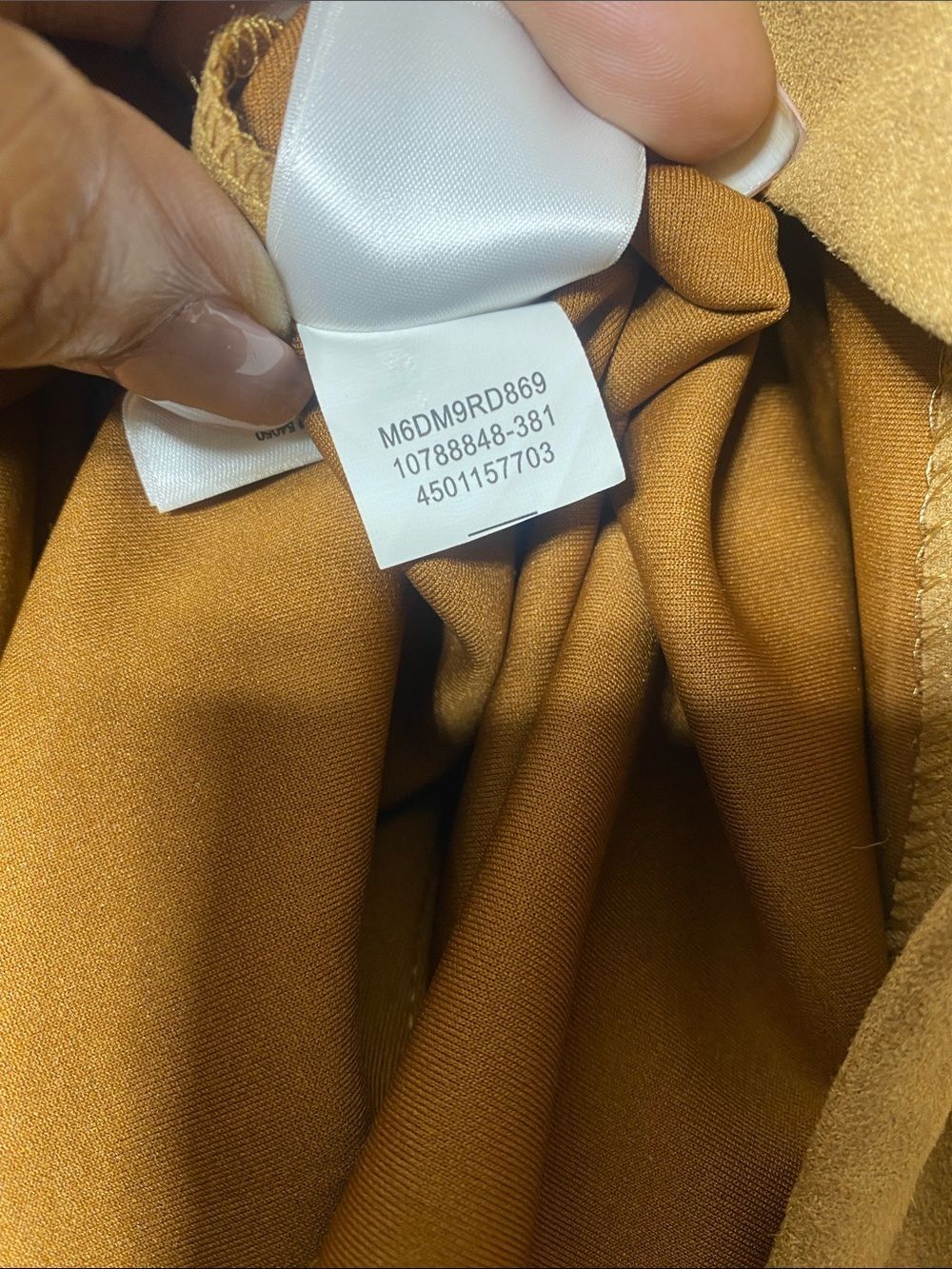 Anne Klein Dress Womens 14 Camel Faux Suede Sheath Midi Career NWT Stretch - Picture 10 of 12
